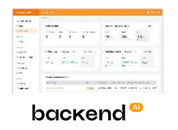 backend.ai 로고가 있는 웹 기반 대시보드 화면 이미지