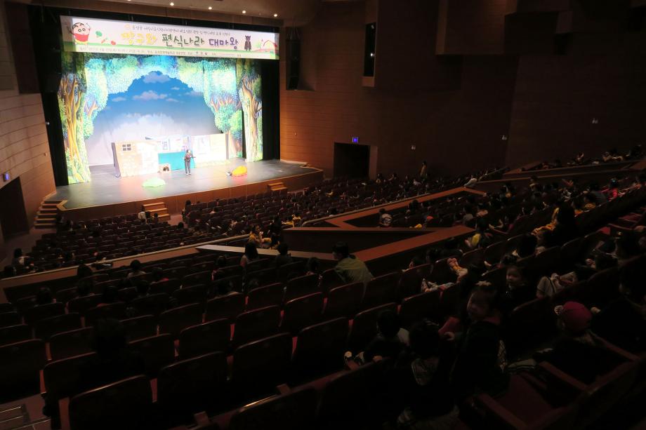 음성군어린이급식관리지원센터, 채소섭취 권장 및 편식예방을 위한 인형극 ‘짱구와 편식나라 대마왕’ 공연