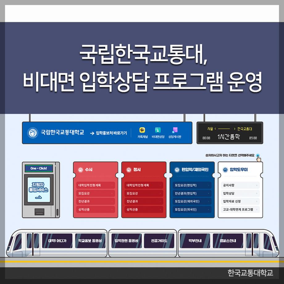 한국교통대, 비대면 입학상담 프로그램 운영