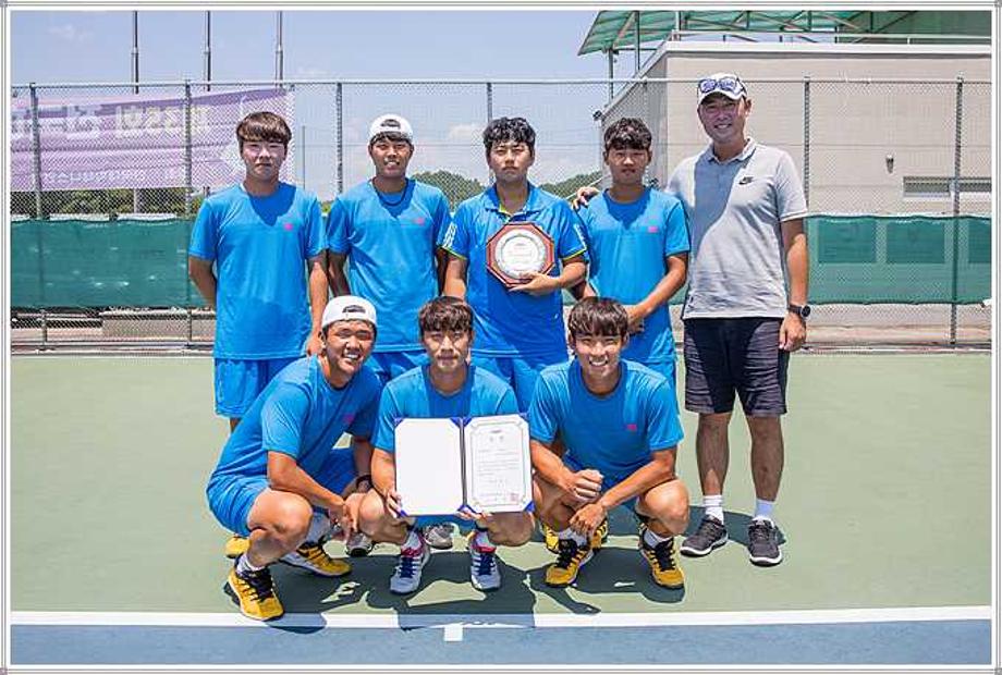 한국교통대학교 테니스부,비트로배 제35회 전국하계대학테니스연맹전 단체전 준우승