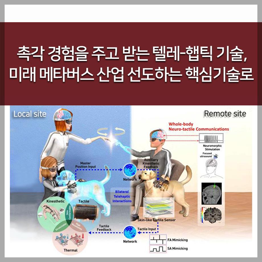 촉각 경험을 주고 받는 텔레-햅틱 기술, 미래 메타버스 산업 선도하는 핵심기술로 리서치